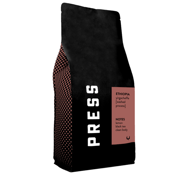 Ethiopia Yrigacheffe Single Origin Coffee by Press Coffee Roasters