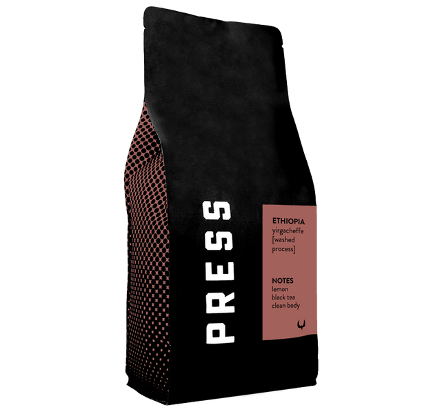 Ethiopia Yrigacheffe Single Origin Coffee by Press Coffee Roasters