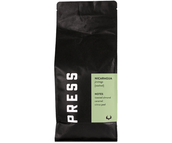 Nicaragua Jinotega Single Origin Coffee by Press Coffee Roasters