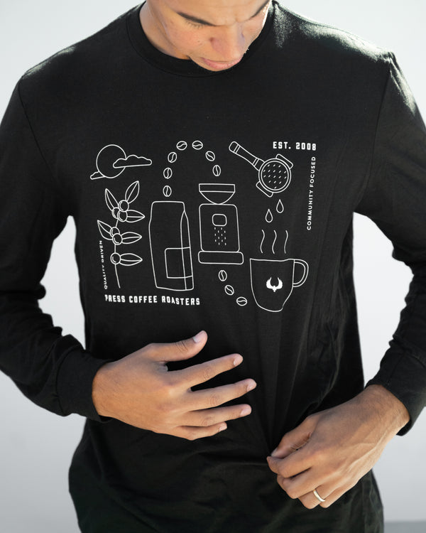Coffee Process Long Sleeve T-Shirt