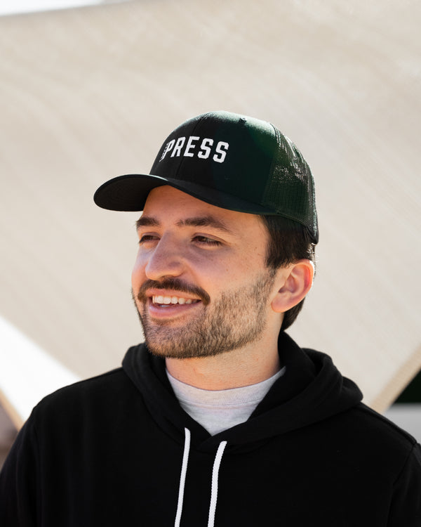Press Coffee Logo Trucker Hat (Low Profile)