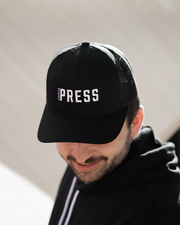 Press Coffee Logo Trucker Hat (Low Profile)