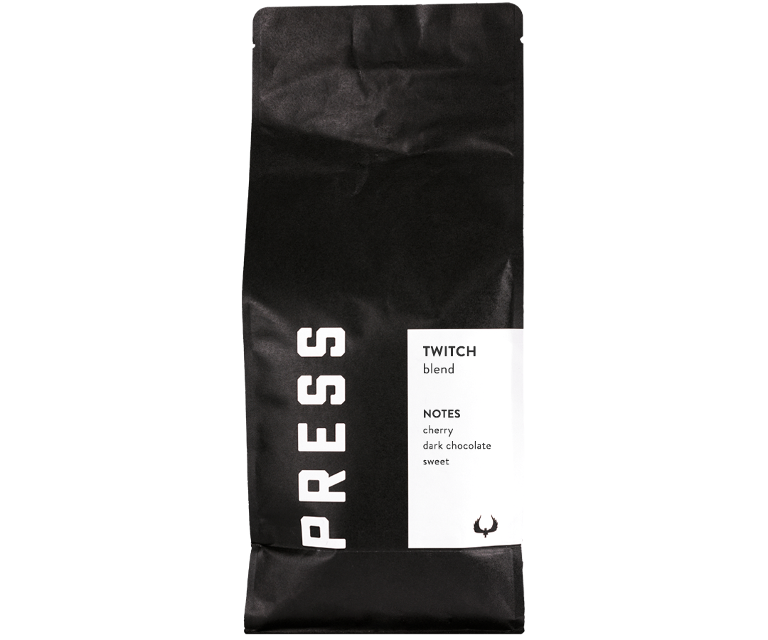 Twitch signature house espresso blend by Press Coffee Roasters