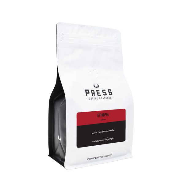 Ethiopia Sidama Specialty Coffee by Press Coffee Roasters | Side View