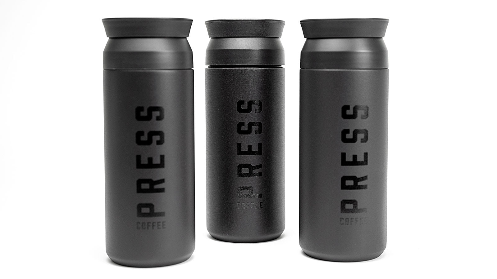 Press Coffee Black on Black Kinto Tumbler Thermos