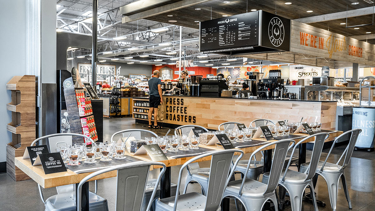 Press Coffee Roasters Sprouts Osborn Location Phoenix Coffee Shop