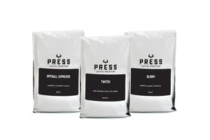 Whole Bean Blends & Espresso by Press Coffee Roasters