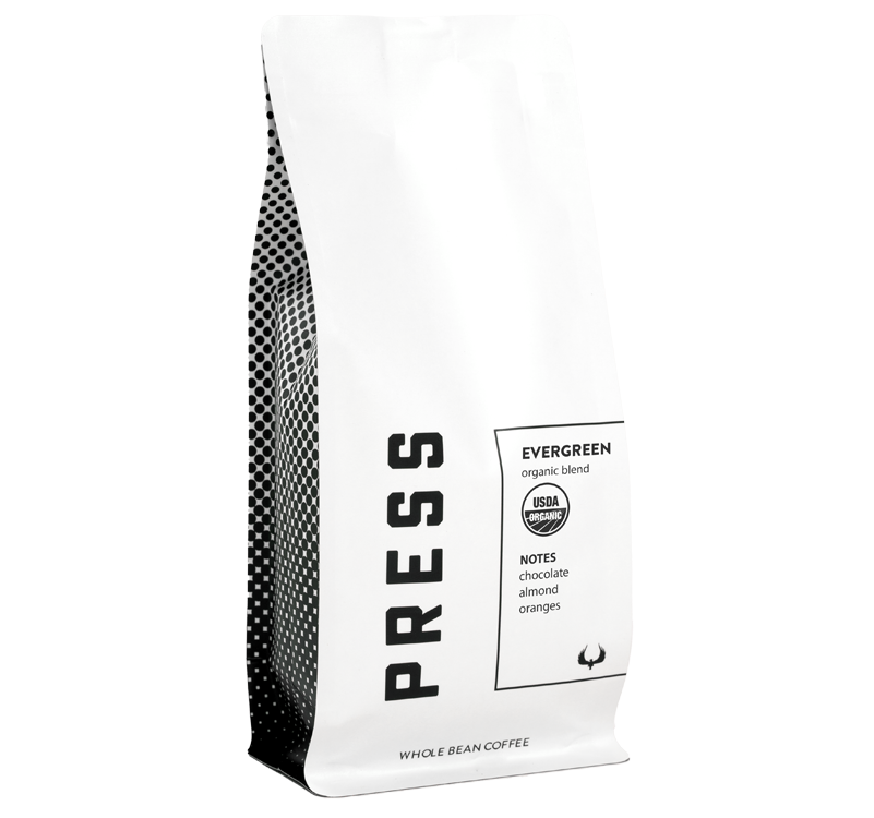 Evergreen Organic Coffee Blend by Press Coffee Roasters