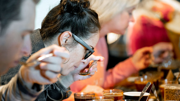 Slurping coffee at Coffee 101