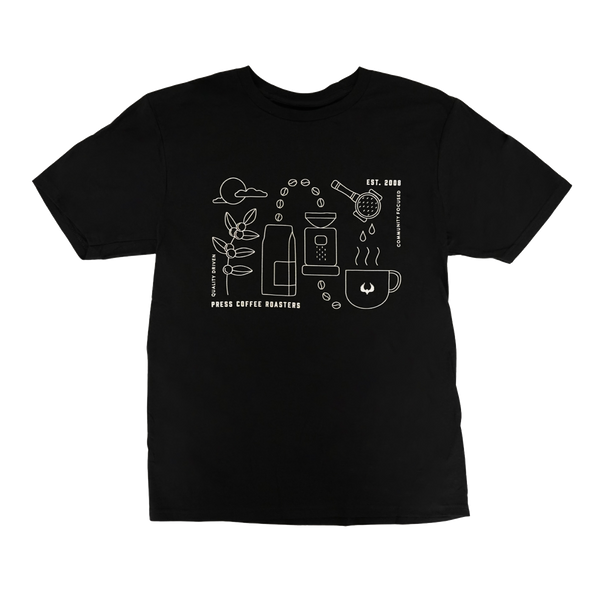 Coffee Process Short Sleeve T-Shirt