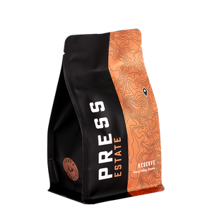 PRESS Reserve coffee from our Volcan Valley coffee farm 