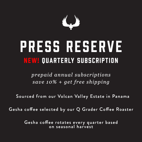 PRESS RESERVE - Quarterly Subscription Now Available!