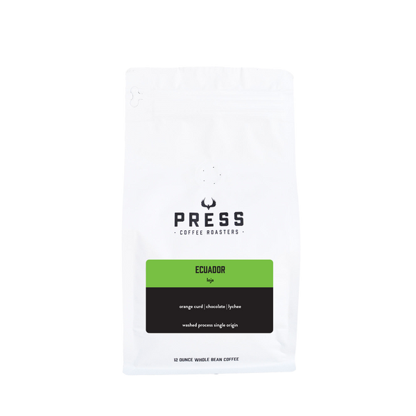 Ecuador Loja Specialty Coffee by Press Coffee Roasters | Front VIew