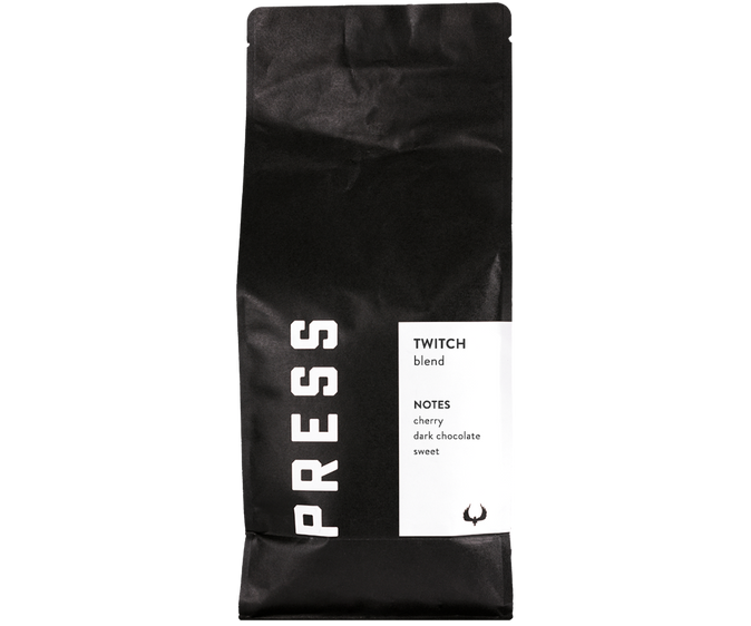Twitch signature house espresso blend by Press Coffee Roasters