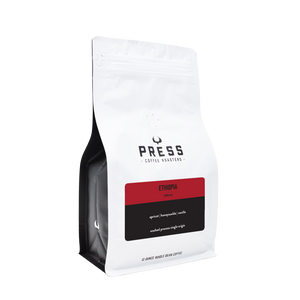 Ethiopia Sidama Specialty Coffee by Press Coffee Roasters | Side View