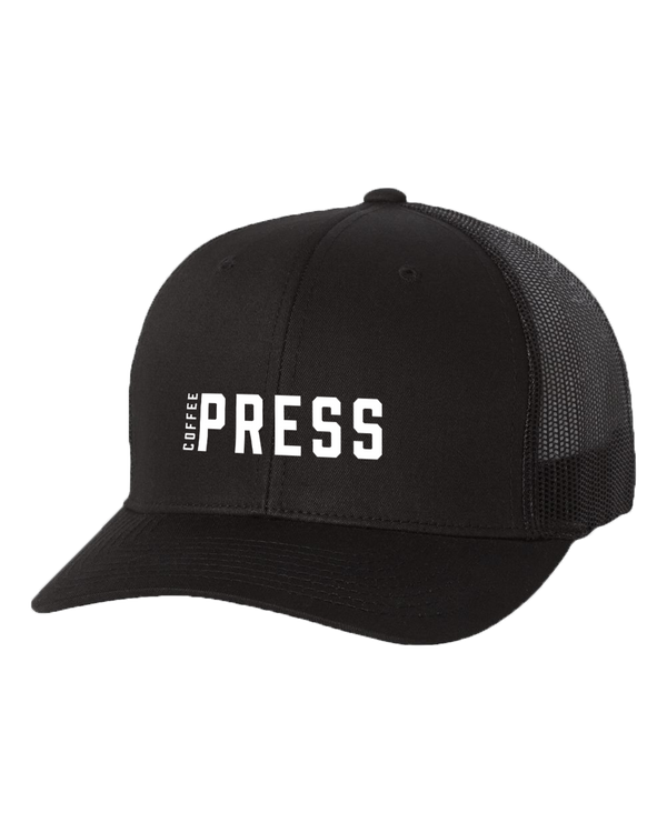 Press Coffee Logo Trucker Hat (Low Profile)